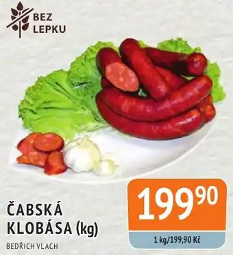 Coop hb ČABSKÁ KLOBÁSA (kg) nabídka
