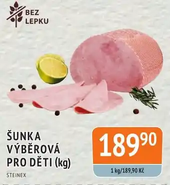 Coop hb ŠUNKA VÝBĚROVÁ PRO DĚTI (kg) nabídka