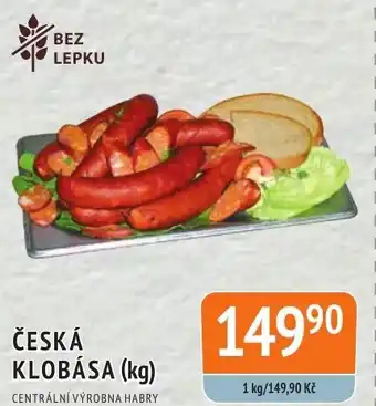 Coop hb ČESKÁ KLOBÁSA (kg) nabídka