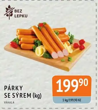 Coop hb PÁRKY SE SÝREM (kg) nabídka
