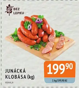 Coop hb JUNÁCKÁ KLOBÁSA (kg) nabídka