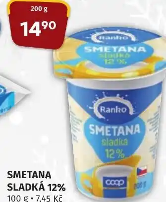 Coop hb SMETANA SLADKÁ 12% nabídka