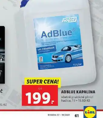 Lidl Adblue kapalina nabídka