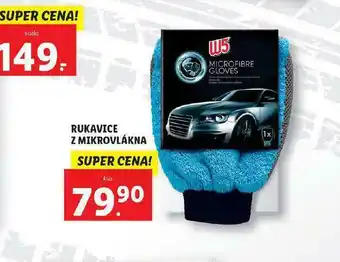Lidl W5 rukavice z mikrovlákna nabídka