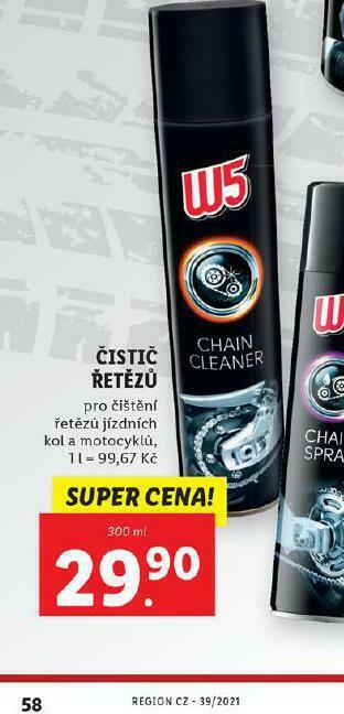 Lidl W5 čistič řetězů nabídka