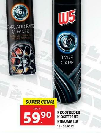 Lidl W5 prostředek k ošetření pneumatik nabídka