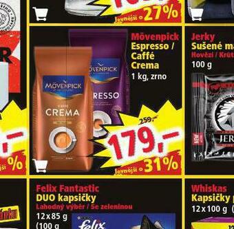 Norma Mövenpick espresso / caffé crema nabídka