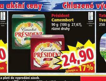 Norma Président camembert nabídka
