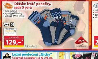 Norma Dětské froté ponožky nabídka
