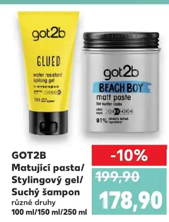 Kaufland GOT2B Matující pasta/ Stylingový gel/ Suchý šampon nabídka