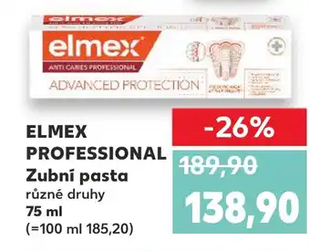 Kaufland ELMEX PROFESSIONAL Zubní pasta nabídka