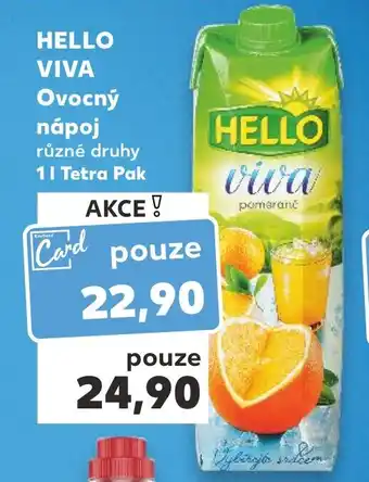 Kaufland HELLO VIVA Ovocný nápoj nabídka