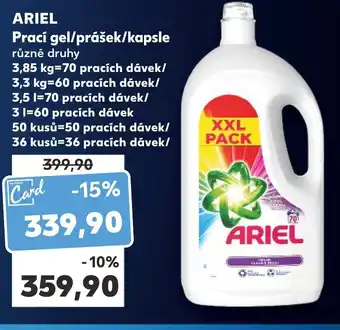 Kaufland ARIEL Prací gel/prášek/kapsle nabídka