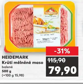 Kaufland HEIDEMARK Krůtí mělněné maso nabídka