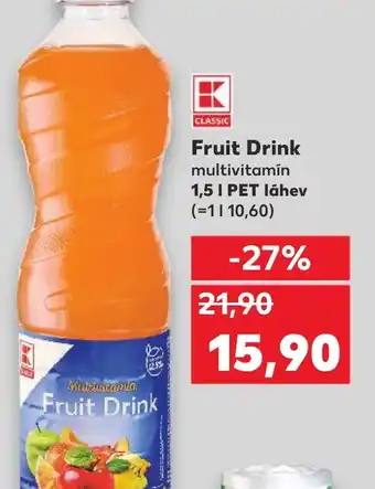 Kaufland Fruit Drink multivitamín 1,5 L nabídka