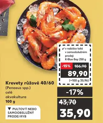Krevety růžové 40/60