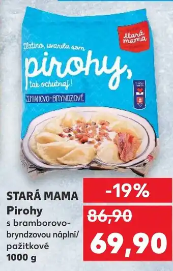 Kaufland STARÁ MAMA Pirohy nabídka