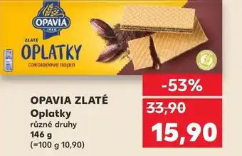 Kaufland OPAVIA ZLATÉ Oplatky nabídka