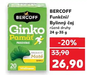 Kaufland BERCOFF Funkčni/ Bylinný čaj nabídka