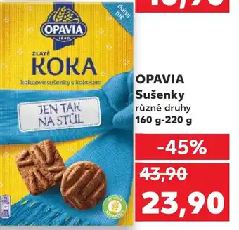 Kaufland OPAVIA Sušenky nabídka