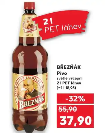 Kaufland BŘEZŇÁK Pivo 2L nabídka