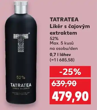 Kaufland TATRATEA Likér s čajovým extraktem 0.7L nabídka