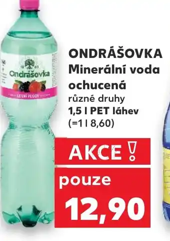 Kaufland ONDRÁŠOVKA Minerální voda ochucená 1.5L nabídka