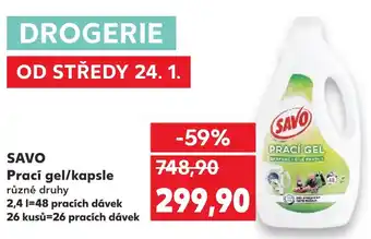 Kaufland SAVO Prací gel/kapsle nabídka
