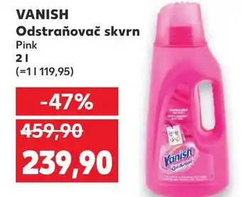 Kaufland VANISH Odstraňovač skvrn 2L nabídka