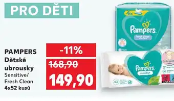 Kaufland PAMPERS Dětské ubrousky nabídka