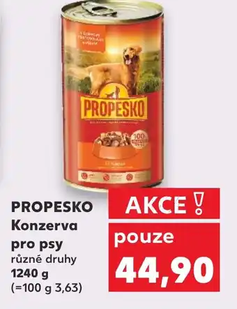 Kaufland PROPESKO Konzerva pro psy nabídka