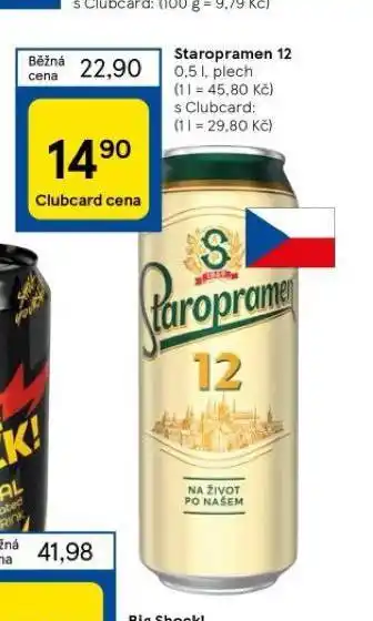 Tesco Pivo staropramen 12 nabídka