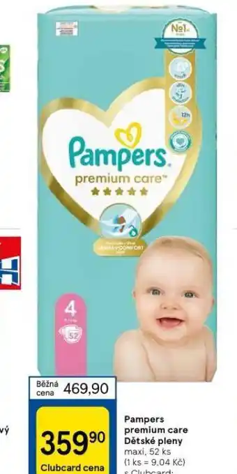 Tesco Pampers dětské plenky nabídka