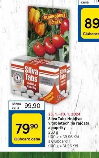 Tesco Silva tabs hnojivo v tabletách na rajčata a papriky nabídka