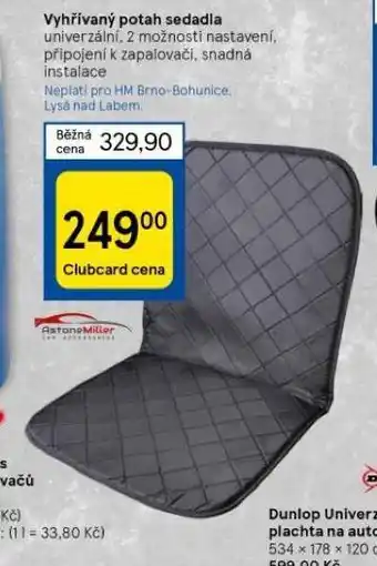 Tesco Vyhřívaný potah sedadla nabídka