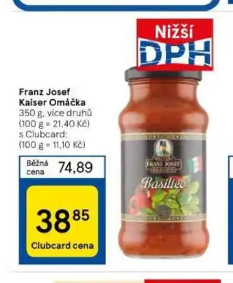 Tesco Franz josef kaiser omáčka nabídka