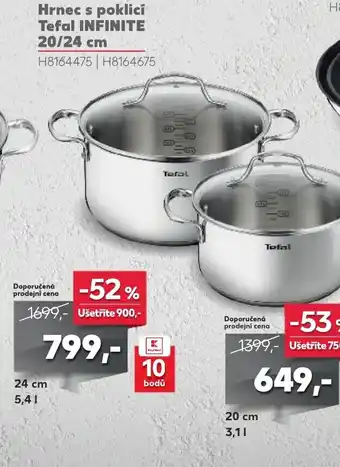 Kaufland Hrnec s poklici Tefal INFINITE 20/24 cm nabídka