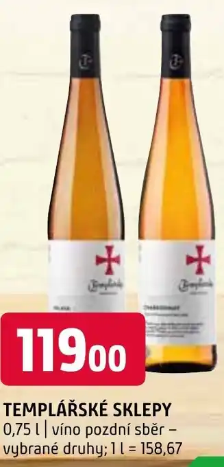 Terno TEMPLÁŘSKÉ SKLEPY 0,75 L nabídka