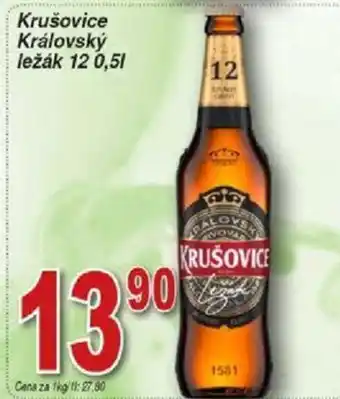 Hruška Krušovice Královský ležák 12 0,5L nabídka