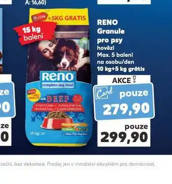 Kaufland Reno granule rpo psy nabídka