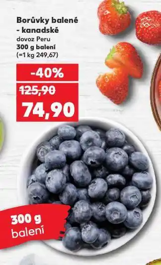Kaufland Borůvky balené - kanadské nabídka