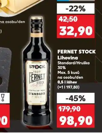 Kaufland Fernet stock nabídka