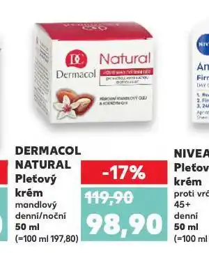 Kaufland Dermacol natural pleťový krém nabídka