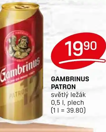 Flop GAMBRINUS PATRON 0.5L nabídka