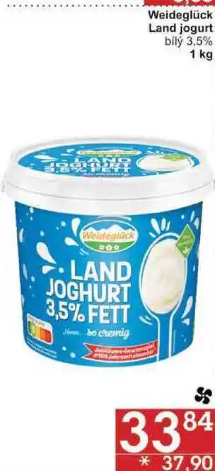 Jip Weideglück land jogurt bílý 3,5%, 1 kg nabídka