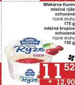 Jip Mlékárna kunín mlečná rýže ochucená různé druhy, 175 g nabídka