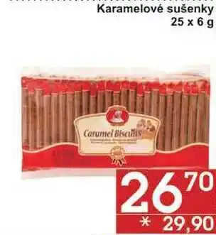 Jip Karamelové sušenky, 25 x 6 g nabídka