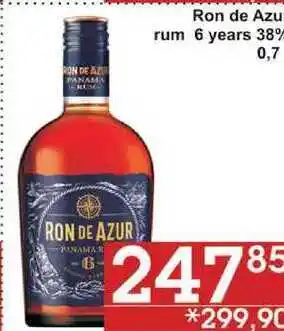 Jip Ron de azur rum 6 years 38%, 0,7 l nabídka