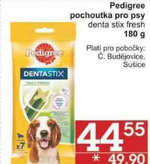 Jip Pedigree pochoutka pro psy denta stix fresh, 180 g nabídka