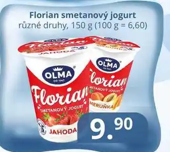 Potraviny CZ Florian smetanový jogurt různé druhy, 150 g nabídka